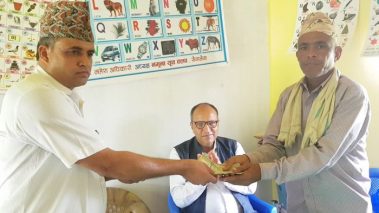 सुस्त मनस्थिति बिद्यालयलाई भण्डारीको सहयोग