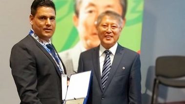 तेक्वान्दो महासंघका अध्यक्ष धमलालाई इन्टरनेसनल अवार्ड