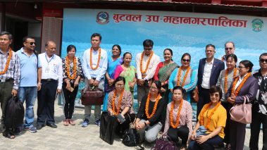 म्यानमारका सामाजिक मन्त्री सहितको टोली बुटवलमा