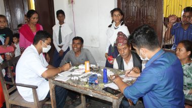 सिमलीद्वारा अक्ष्यकोष स्थापना र स्वासथ्य शिविर आयोजना