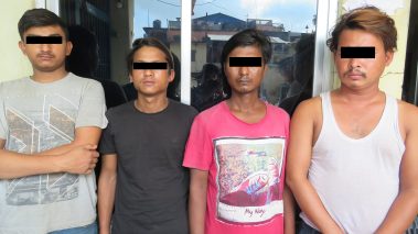 जवरजस्ती करणी गर्ने र गुण्डागर्दी गर्ने ९  जना पक्राउ