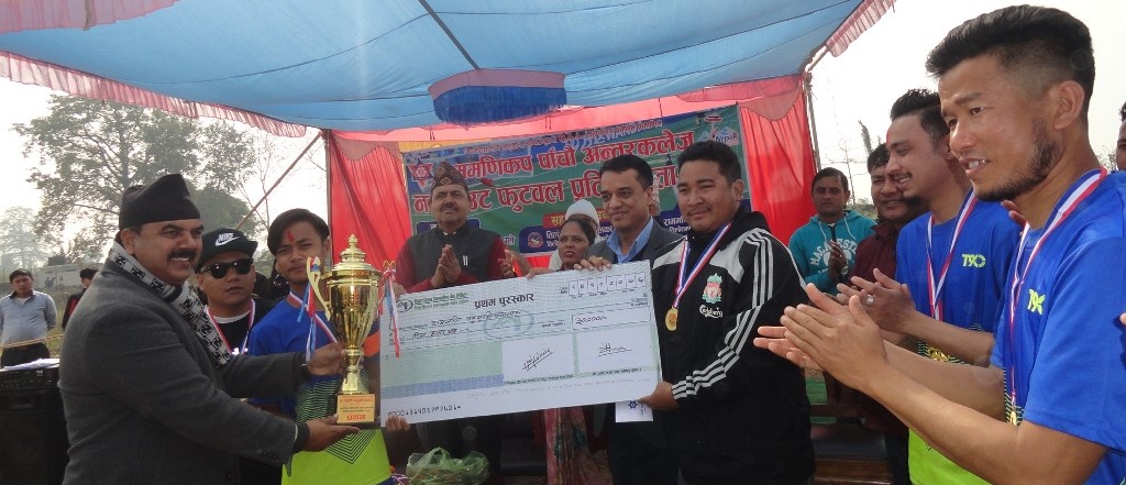 राममणि कप फूटबलको उपाधि आयोजक राममणि नीलोलाई