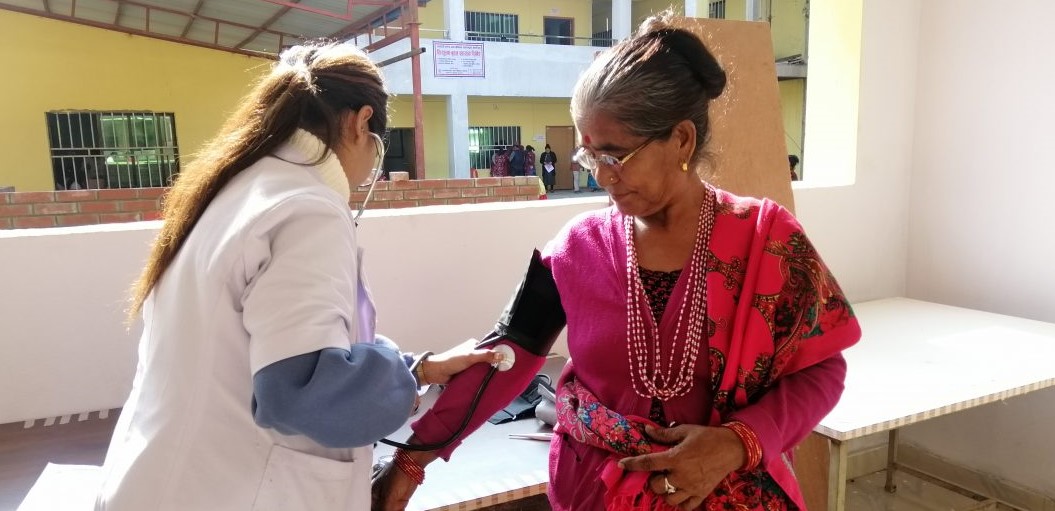 रम्भादेवी कलेजको स्वास्थ्य शिविरमा ५ सयको स्वास्थ्य परिक्षण