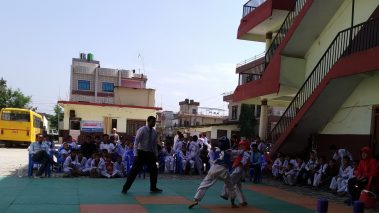 पामिरमा जिल्लास्तरीय तेक्वान्दो