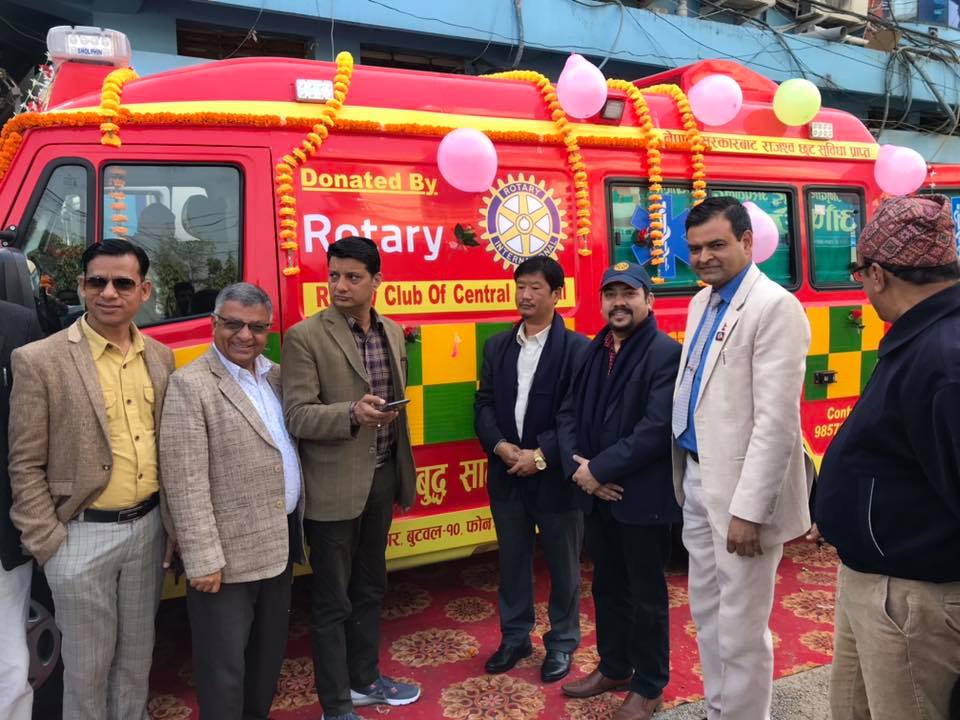 बुटवलको मुटु अस्पतालमा भेन्टिलेटर सहितको एम्बुलेन्स संचालन