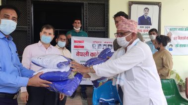 पश्चिम नवलपरासीमा नेपाली काँग्रेसले दियो १ सय थान पीपीई
