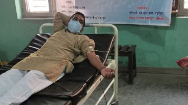 लुम्बिनीमा वृहत रक्तदान, प्रदेश सांसद खानसहित ४७ जनाले दिए रगत