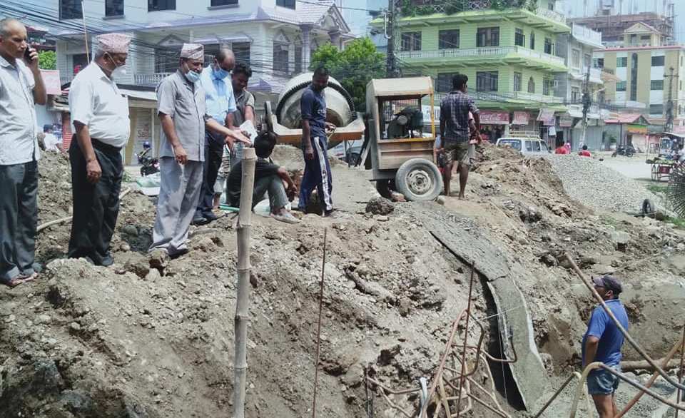 बुटवलमा स्वास्थ्य सतर्कता अपनाउदै विकास निर्माणका काम सुचारु