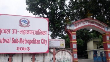 लकडाउनका कारण बुटवल बजार सुनसान