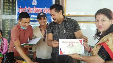 १८ महिलालाई अगरवत्ती तालिम  प्रदान