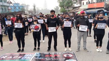 महिला हिंसा र बलत्कार बिरुद्ध सैनामैनामा मौन जुलुस