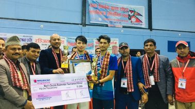 राष्ट्रिय खुल्ला मेन्स ब्याडमिन्टन प्रतियोगिताको उपाधि त्रिभुवन आर्मीलाई