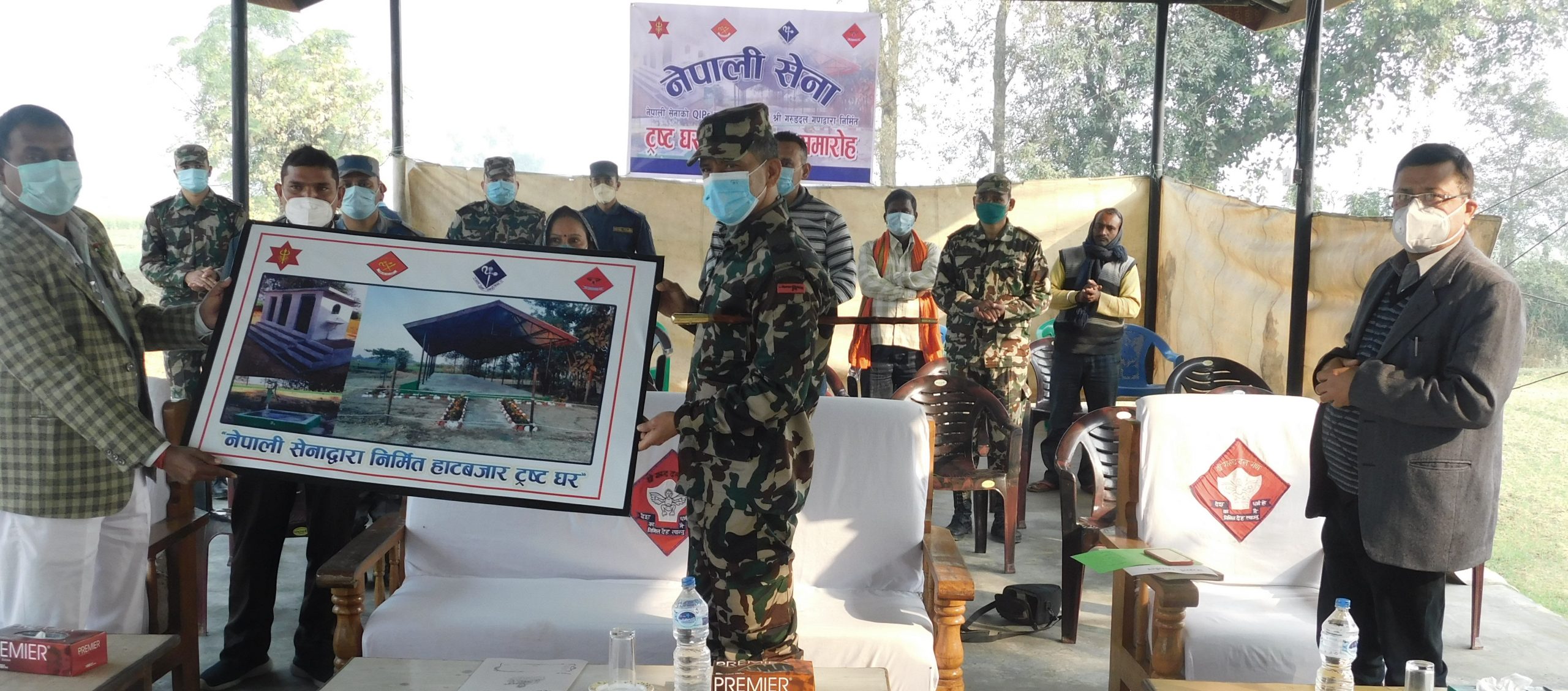 रुपन्देहीको मर्चवारमा नेपाली सेनाद्धारा हाटबजार संचालनका लागि ट्रष्ट निर्माण