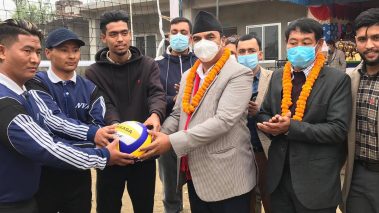 प्रथम तिलोत्तमा नगरपालिका पुरुष भलिबल प्रतियोगिता सुरु
