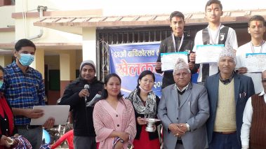 शान्ति नमुना विद्यालयमा खेलकूद कार्यक्रम