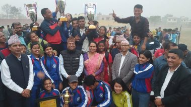 बुटवलको राष्ट्रपति रनिङ शिल्डमा कालिका मानव ज्ञान प्रथम