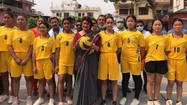 गिरिजाप्रसाद कोईरालाको स्मृतिमा बुटवलमा महिला भलिवल रनिङ्शिल्ड सुरु