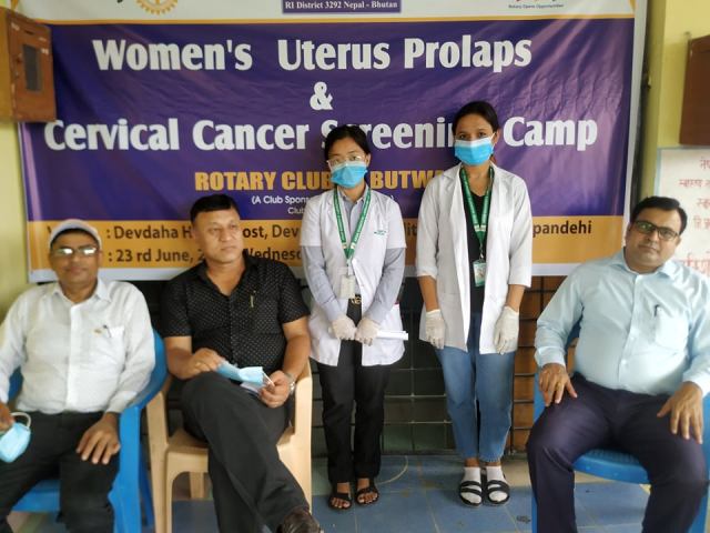 रोटरीद्वारा देवदहमा पाठेघरको क्यान्सर सम्बन्धी स्वास्थ्य शिविर