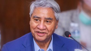 नवनियुक्त प्रधानमन्त्री देउवाद्वारा शपथ ग्रहण