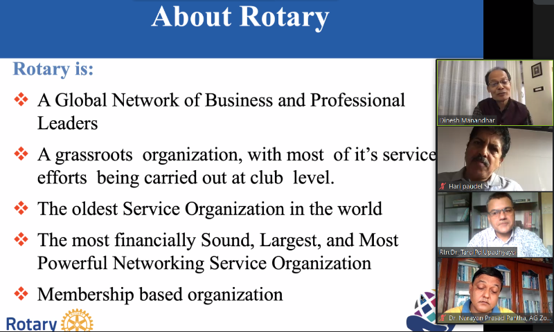 रोटरी इन्फर्मेशनबारे छलफल