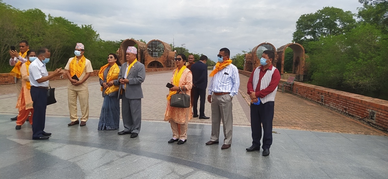 प्रतिनिधी सभा अन्तर्राष्ट्रिय सम्बन्ध समितिको टोलीद्वारा लुम्बिनीको निरिक्षण