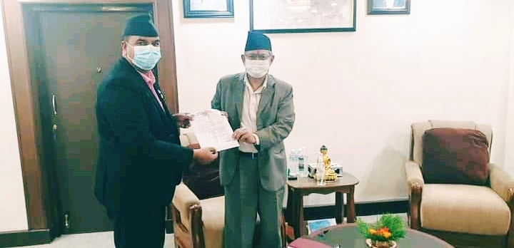 तिलोत्तमा नगर प्रमुख घिमिरेद्वारा गृहमन्त्रीको ध्यानाकर्षण