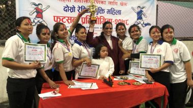 रेडियो मुक्ति महिला फुटसल प्रतियोगिताको उपाधि स्वास्थ्यकर्मी महिलालाई