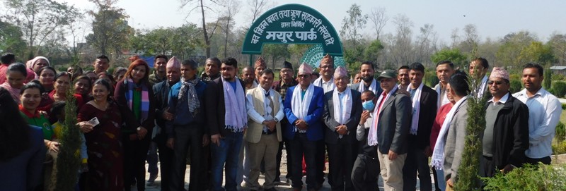 तिनाउ नदीको बगर बन्यो सुन्दर पार्क