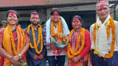 तिलोत्तमा ३, ५ र ६ का वडाध्यक्ष पौडेल, डुम्रे र पाठकद्वारा पदभार ग्रहण