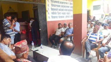 सामुदायिक विद्यालयको शैक्षिक सुधारकालागि आवश्यक सहयोग गर्ने वडाध्यक्ष पाठकको प्रतिवद्धता