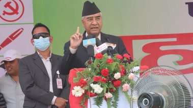 गठबन्धनका उम्मेदवारलाई जिताउन कांग्रेस सभापति देउवाको आग्रह