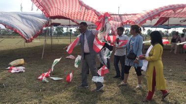 मेयरका उम्मेद्वार खाँणले गरे आमसभाको फोहोर व्यवस्थापन