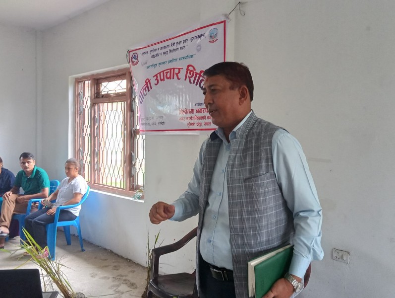 तिलोत्तमा नगरपालिकामा बाली उपचार शिविर सञ्चालन