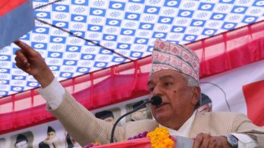 गठबन्धन देश जोगाउने अभियान हो, गठबन्धनको उम्मेदवार विरूद्व लाग्ने छुट छैन : रामचन्द्र पौडेल