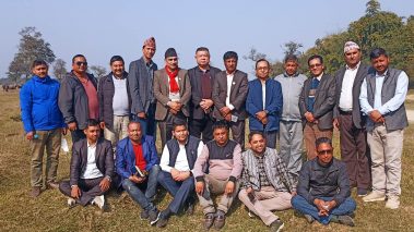 मन्त्री पन्थी सहितको टोलीद्धारा बुद्धस्थलको अवलोकन