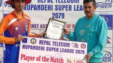 रूपन्देही सुपरलिगः गोलपार्क क्रिकेट क्लब एक रनले विजय