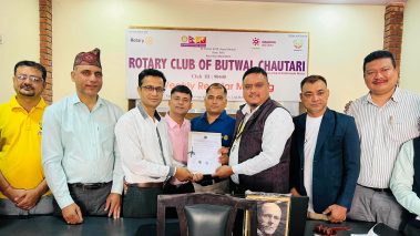 रोटरी क्लव अफ बुटवल चौतारी र चौराह अस्पताल बीच सम्झौता