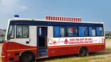 रोटरीले बुटवलमा ल्यायो रगत संकलन गर्ने एम्बुलेन्स