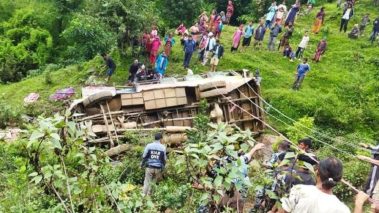 रोल्पा बस दुर्घटना : चार जनाको मृत्यु, दुईजनाको अवस्था गम्भीर