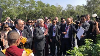 संयुक्त राष्ट्रसंघका महासचिव  गुटेरेस  बुद्ध जन्मस्थल लुम्बिनीमा