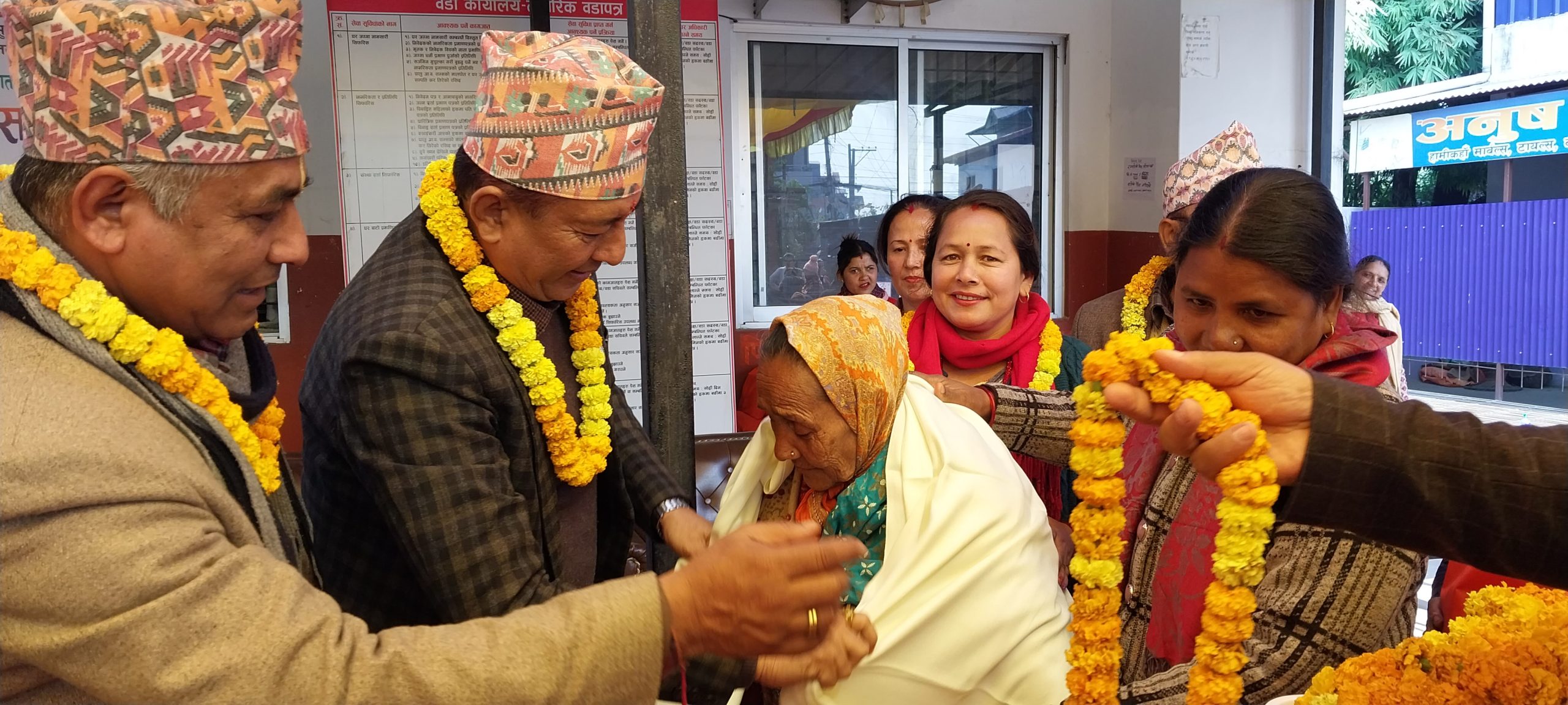 तिलोत्तमा ३ मा १०० बढी ज्येष्ठ नागरिक लाई सम्मान र स्वास्थ्य परिक्षण