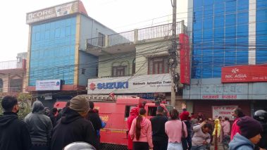 बुटवलको सुजुकी मोटरपार्ट्स गोदाममा आगलागी