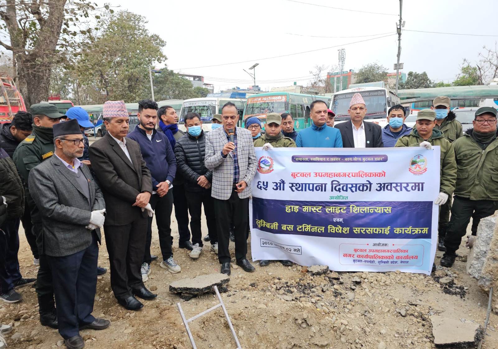 बुटवलका २३ चोकमा उच्च क्षमताका हाइमास्ट लाइट जडान हुने