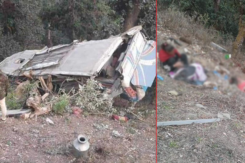 बागलुङ बस दुर्घटना : मृतकको संख्या ८ पुग्यो, घाइते २४ मध्ये अधिकांश सिकिस्त