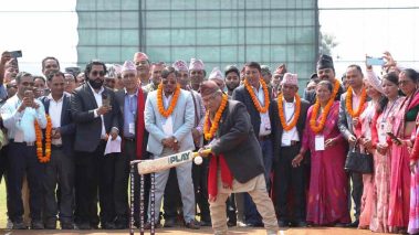 तिलोत्तमाको दरखसवामा निर्माण गरिएको एक्स्ट्राटेक ओभल क्रिकेट मैदानको उद्घाटन