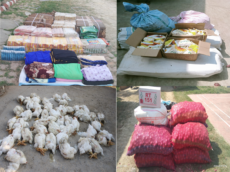 भन्सार छली चोरी पैठारी गरी ल्याउदै गरेको लाखौंको सामान प्रहरीको नियन्त्रणमा