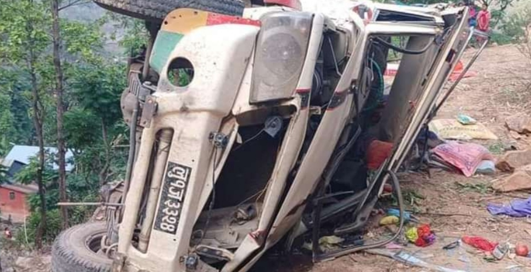 पाल्पामा भएको जिप दुर्घटनामा परी २ जनाको मृत्यु, १३ जना घाइते