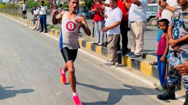 बुटवलमा सम्पन्न हाफ म्याराथनको उपाधि नेपाली सेनाका राजनलाई