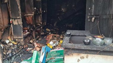 बुटवलको संगमपथका दुई पसलमा आगलागि : एक करोड चालिस लाख बढीको क्षती