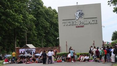 रूपन्देहीको तिलोत्तमा स्थित रोयल टाइगर क्यासिनोका कर्मचारी आन्दोलनमा